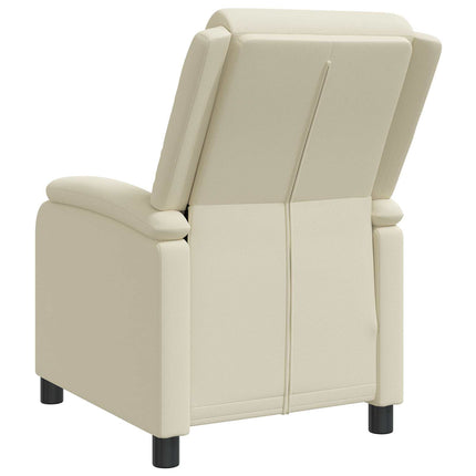 Recliner Gräddvit Konstläder