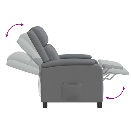 Recliner Grå Konstläder