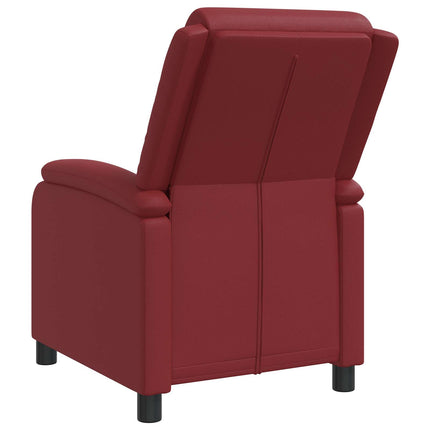 Recliner Vinröd Konstläder