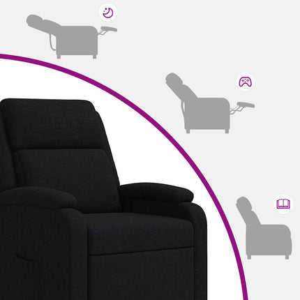 Recliner Svart Tyg