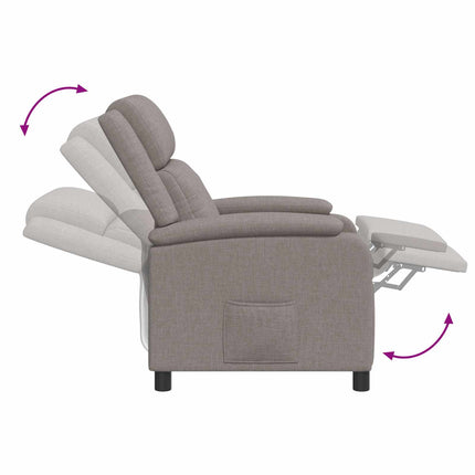 Recliner Taupe Tyg