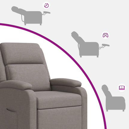 Recliner Taupe Tyg