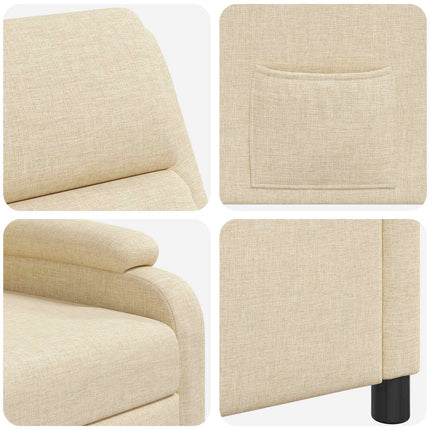 Recliner Gräddvit Tyg