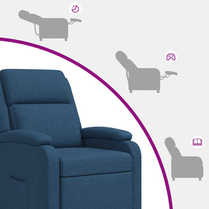 Recliner Blå Tyg