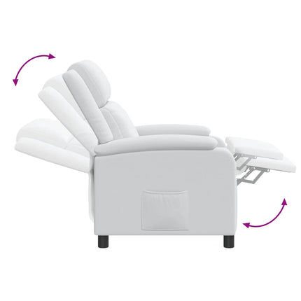 Recliner Vit Tyg