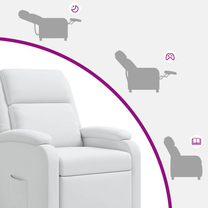 Recliner Vit Tyg