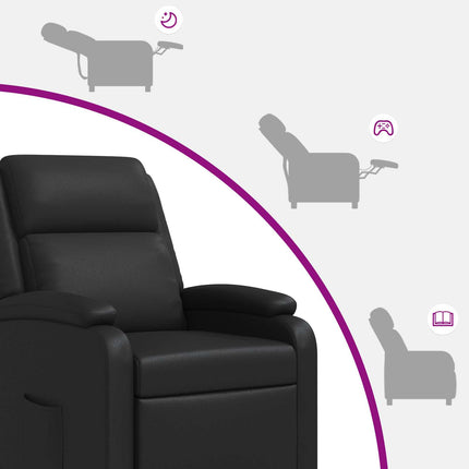 Massagefåtölj Svart Konstläder