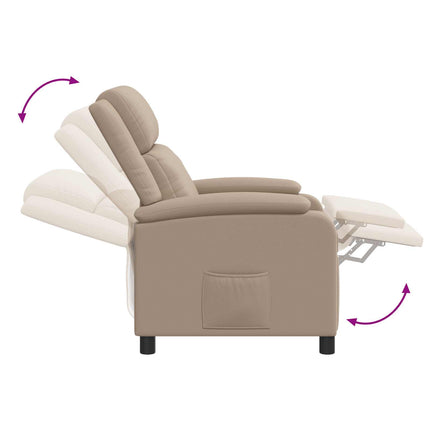 Massagefåtölj Cappuccino Konstläder