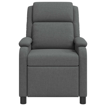 Massagefåtölj Mörkgrå Tyg
