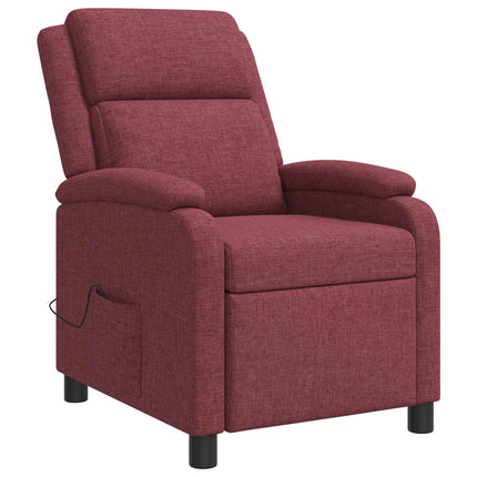 Massagefåtölj Vinröd Tyg