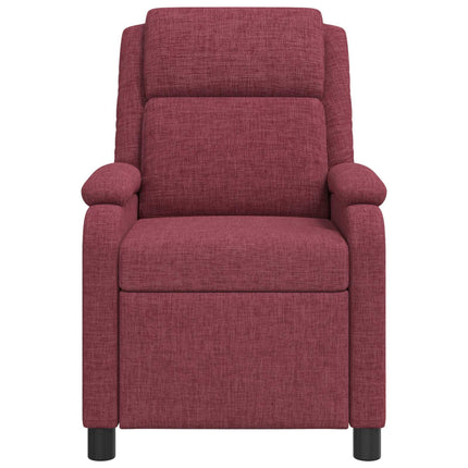 Massagefåtölj Vinröd Tyg