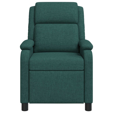 Massagefåtölj Mörkgrön Tyg