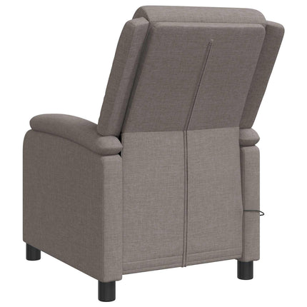 Massagefåtölj Taupe Tyg