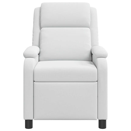 Massagefåtölj Vit Tyg