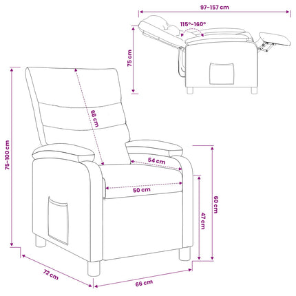 Recliner Brun Konstläder