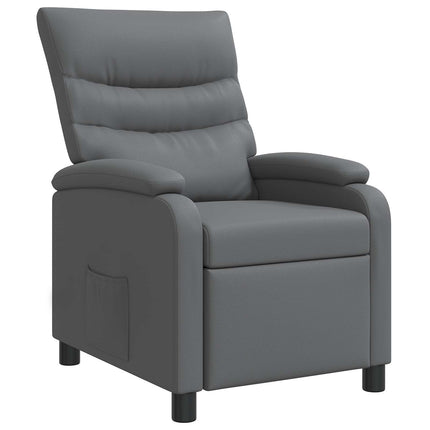 Recliner Grå Konstläder