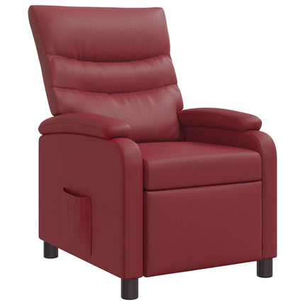 Recliner Vinröd Konstläder