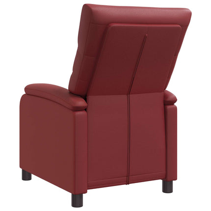 Recliner Vinröd Konstläder