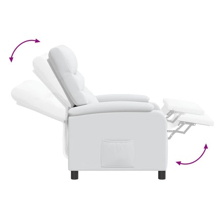 Recliner Vit Konstläder