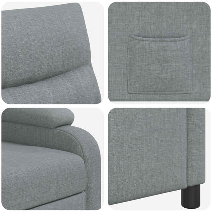 Recliner Ljusgrå Tyg