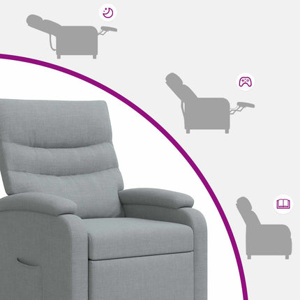 Recliner Ljusgrå Tyg