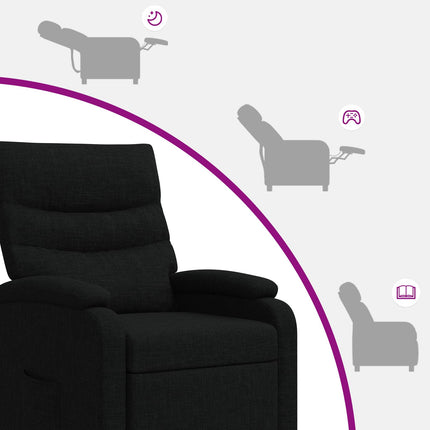 Recliner Svart Tyg