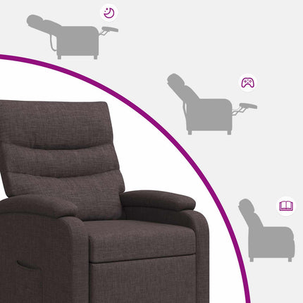 Recliner Mörkbrun Tyg