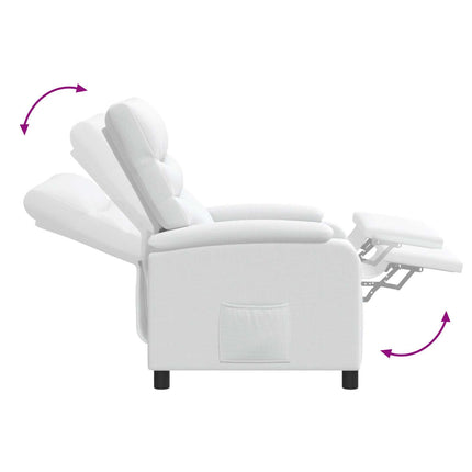 Recliner Vit Tyg