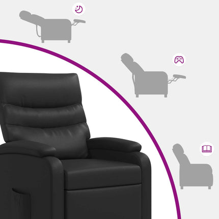 Massagefåtölj Svart Konstläder
