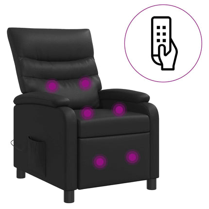 Massagefåtölj Svart Konstläder