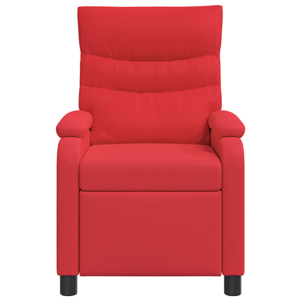 Massagefåtölj Röd Konstläder