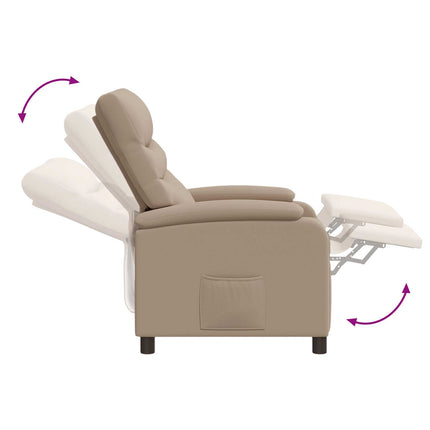 Massagefåtölj Cappuccino Konstläder
