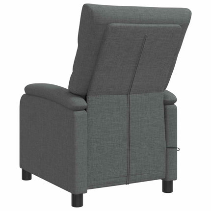 Massagefåtölj Mörkgrå Tyg