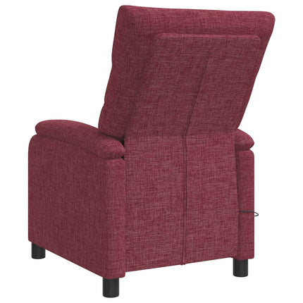 Massagefåtölj Vinröd Tyg
