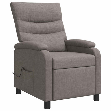 Massagefåtölj Taupe Tyg