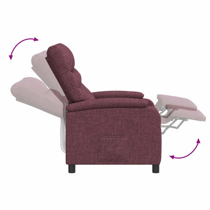 Massagefåtölj Lila Tyg