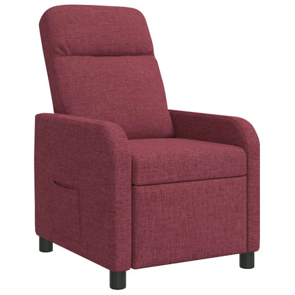 Recliner Vinröd Tyg
