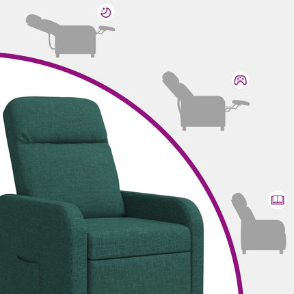 Recliner Mörkgrön Tyg
