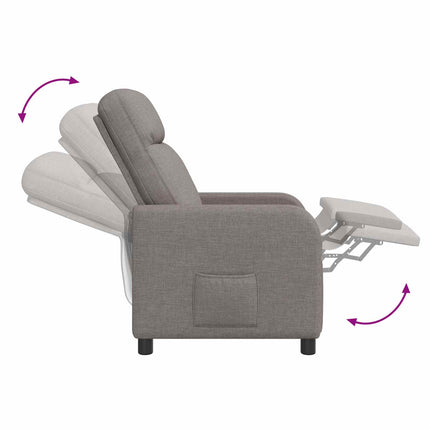 Recliner Taupe Tyg