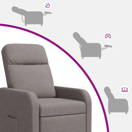 Recliner Taupe Tyg