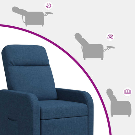 Recliner Blå Tyg