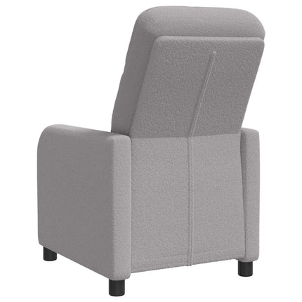 Recliner Ljusgrå Bouclé
