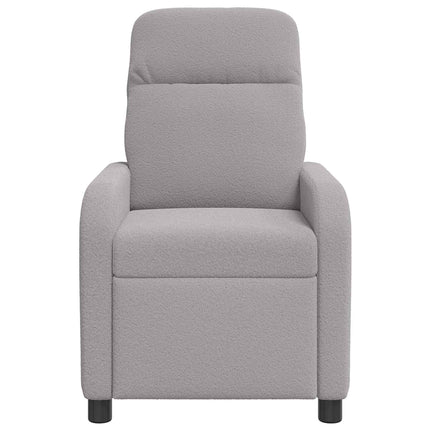 Recliner Ljusgrå Bouclé
