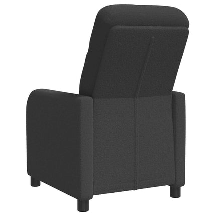 Recliner Mörkgrå Bouclé