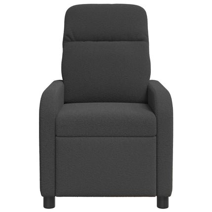 Recliner Mörkgrå Bouclé