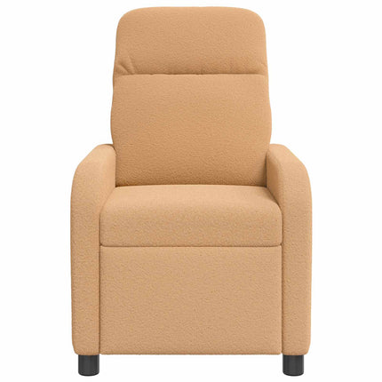 Recliner Beige Bouclé