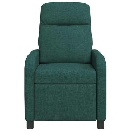 Massagefåtölj Mörkgrön Tyg