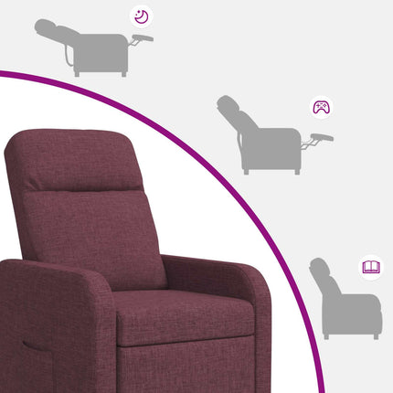 Massagefåtölj Lila Tyg
