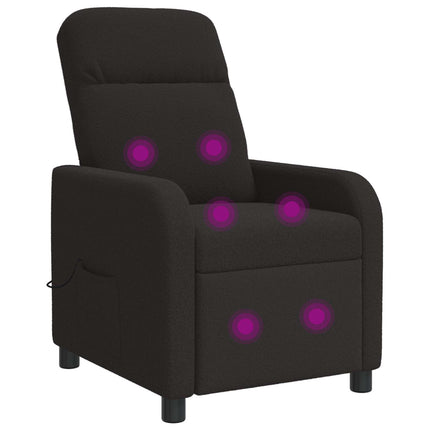 Massagefåtölj Svart Bouclé