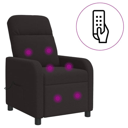 Massagefåtölj Svart Bouclé